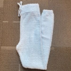 MESHKI fluffy blue pants